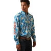 'Ariat' Men's Team Spencer Casual Button Down - Lyons Blue 2 'Ariat' Men's Team Spencer Casual Button Down - Lyons Blue -Outdoor Clothing Store S23 MNS WEST 10043695 front 1024x1024@2x