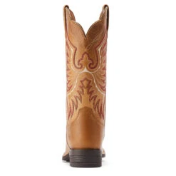 'Ariat' Women's Rockdale Western Square Toe - Almond Buff -Outdoor Clothing Store S23 WMS WEST 10044415 heel 1024x1024@2x