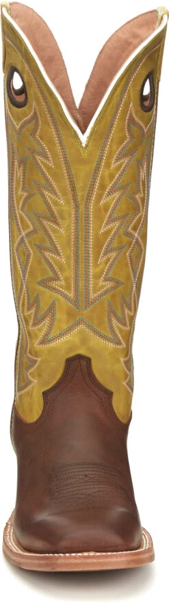 'Tony Lama' Men's 15" Fairview Buckaroo Western Square Toe - Brown / Moss Green -Outdoor Clothing Store TNL 008 SA2001 1024x1024@2x