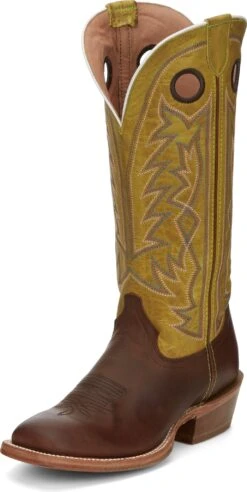 'Tony Lama' Men's 15" Fairview Buckaroo Western Square Toe - Brown / Moss Green -Outdoor Clothing Store TNL 010 SA2001 1024x1024@2x
