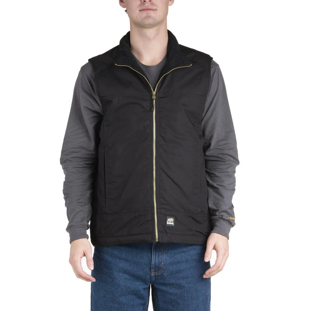 'Berne' Men's Torque Ripstop Vest - Black 'Berne' Men's Torque Ripstop Vest - Black -Outdoor Clothing Store