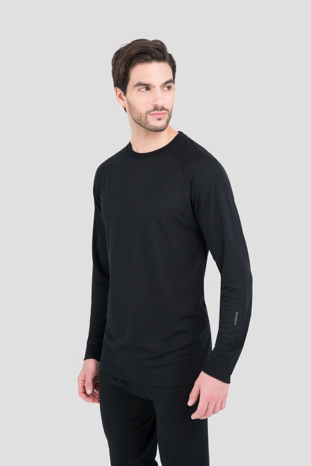 'Terramar' Men's 2.0 Thermapeak® Heritage Crew - Black 'Terramar' Men's 2.0 Thermapeak® Heritage Crew - Black -Outdoor Clothing Store