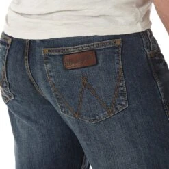 'Wrangler' Men's Retro Slim Fit Straight Leg Jean - Bozeman 5 'Wrangler' Men's Retro Slim Fit Straight Leg Jean - Bozeman -Outdoor Clothing Store WLT88BZ BD01 SWBD PRD 1024x1024@2x