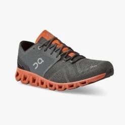 'On Running' Men's Cloud X - Rust / Rock -Outdoor Clothing Store cloud x 2 fw21 rust rock m g6 1024x1024@2x