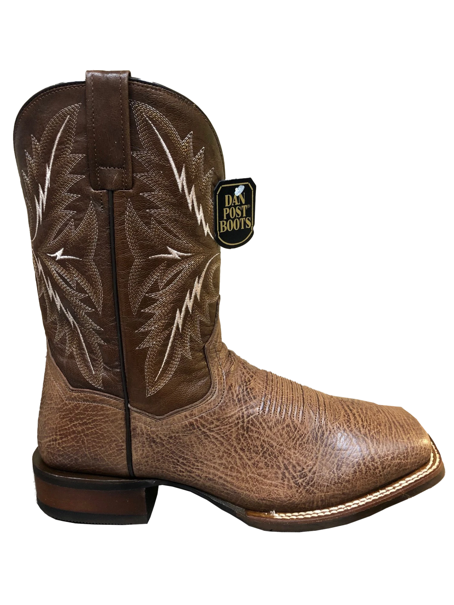 'Dan Post' Men's 11" Western Square Toe - Brown / Cognac 'Dan Post' Men's 11" Western Square Toe - Brown / Cognac -Outdoor Clothing Store