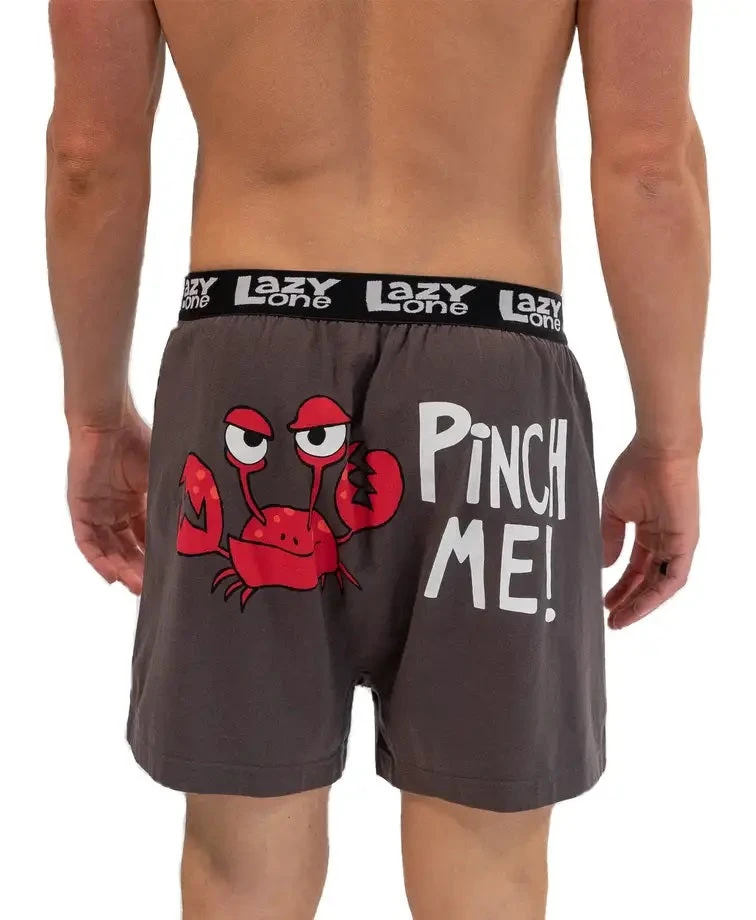 'Lazy One' Men's Pinch Me Boxer - Grey 'Lazy One' Men's Pinch Me Boxer - Grey -Outdoor Clothing Store