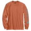 'Carhartt' Men's Heavyweight Sleeve Logo T-Shirt - Ginger Heather -Outdoor Clothing Store ginger heather carhartt t shirts k231 q02 64 1000 1024x1024@2x