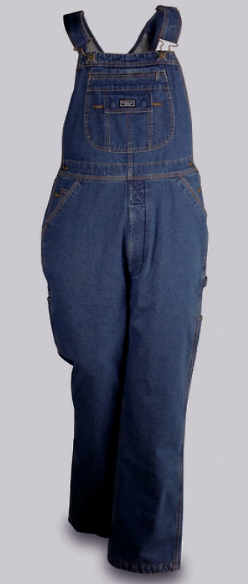 'FiveBrother' Men's 12 oz. Fleece Lined Bib Overalls - Blue 'FiveBrother' Men's 12 Oz. Fleece Lined Bib Overalls - Blue -Outdoor Clothing Store