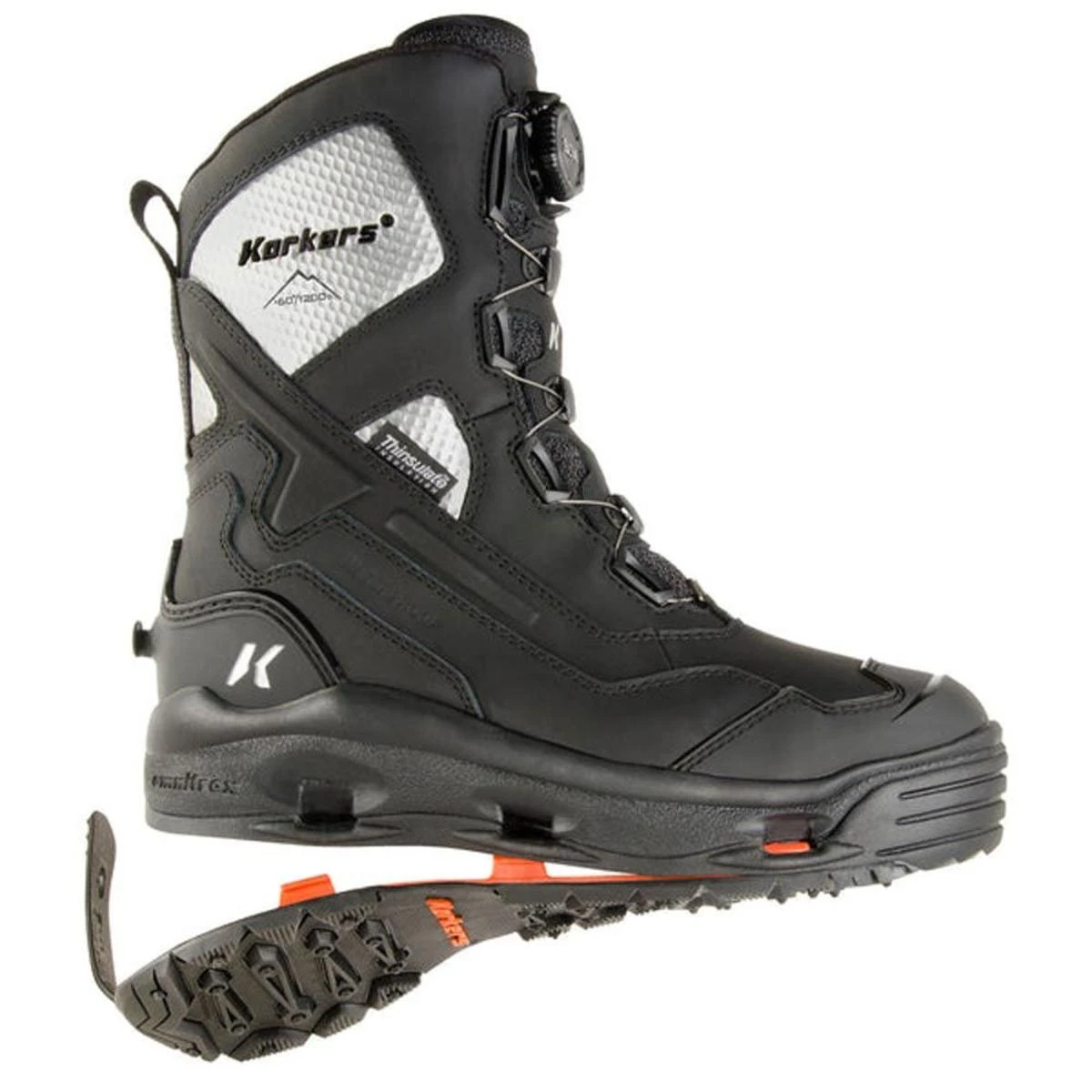 'Korkers' Men's Polar Vortex 1200GR Snow/Ice Trec Soles - Black 'Korkers' Men's Polar Vortex 1200GR Snow/Ice Trec Soles - Black -Outdoor Clothing Store korkers men s polar vortex 1200 winter boots with snowtrac sole