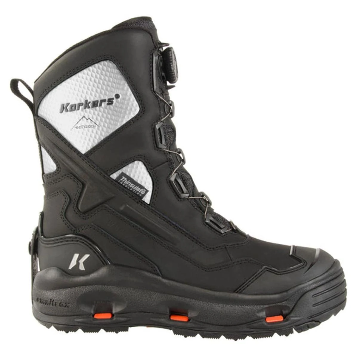 'Korkers' Men's Polar Vortex 1200GR Snow/Ice Trec Soles - Black 'Korkers' Men's Polar Vortex 1200GR Snow/Ice Trec Soles - Black -Outdoor Clothing Store korkers men s polar vortex 1200 winter boots with snowtrac sole