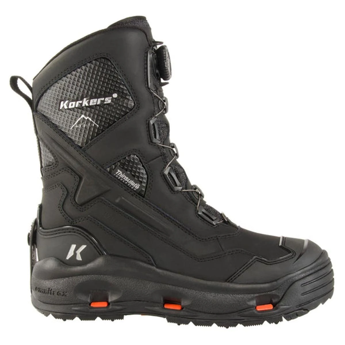 'Korkers' Men's Polar Vortex WP 600GR Winter - Black 'Korkers' Men's Polar Vortex WP 600GR Winter - Black -Outdoor Clothing Store korkers men s polar vortex 600 winter boots with snowtrac sole