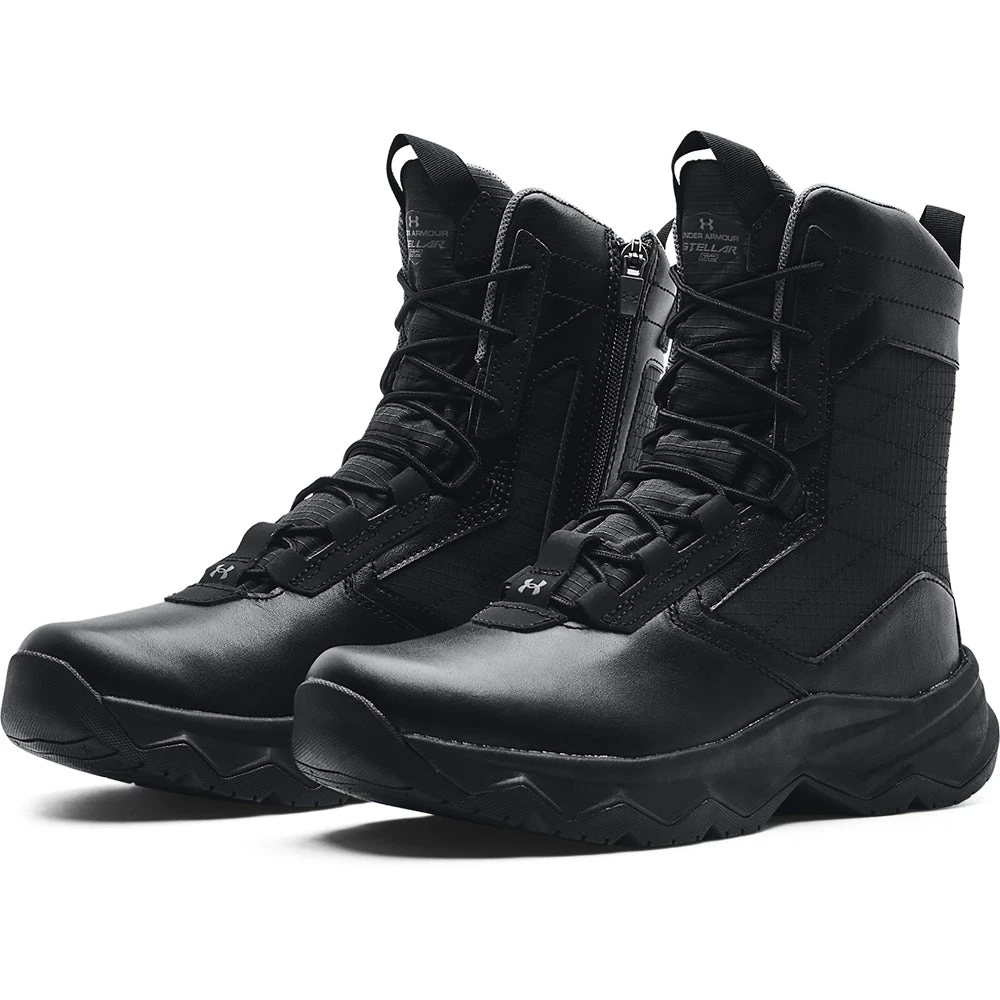 'Under Armour' Men's 8" Stellar G2 SR Side Zip Soft Toe - Black 'Under Armour' Men's 8" Stellar G2 SR Side Zip Soft Toe - Black -Outdoor Clothing Store s7.3024949