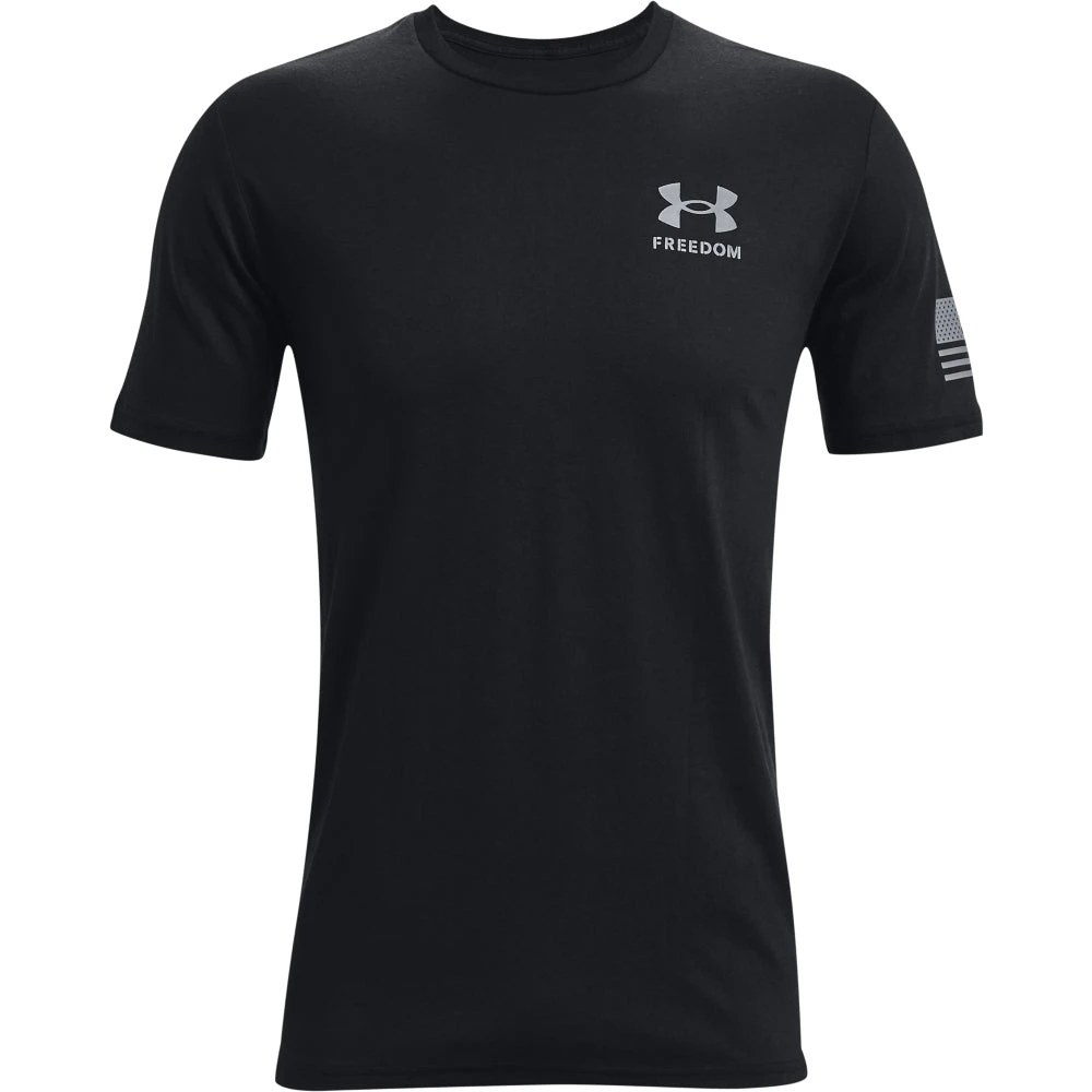 'Under Armour' Men's Freedom Flag T-Shirt - Black / Steel 'Under Armour' Men's Freedom Flag T-Shirt - Black / Steel -Outdoor Clothing Store s7.PS1370810