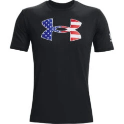 'Under Armour' Men's New Freedom BFL T-Shirt - Black / White -Outdoor Clothing Store s7.PS1370824 001 HF 1024x1024@2x