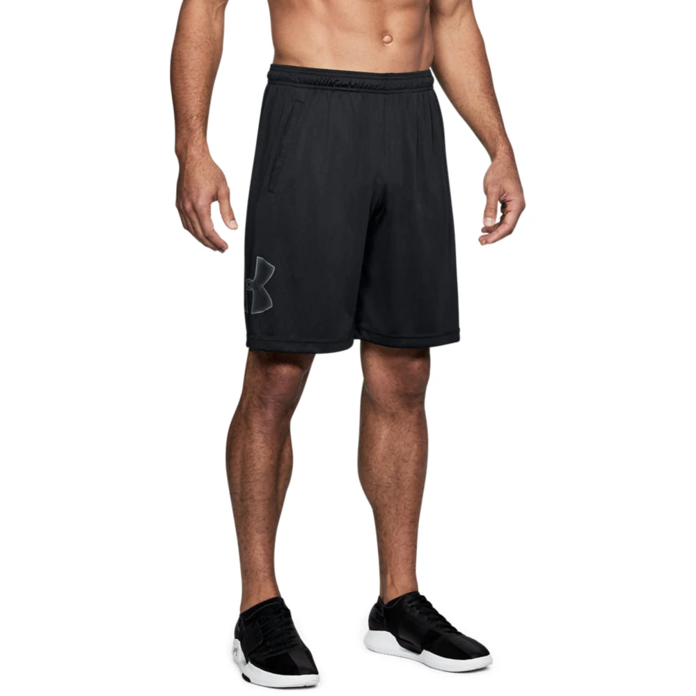 'Under Armour' Men's Tech Graphic Shorts - Black 'Under Armour' Men's Tech Graphic Shorts - Black -Outdoor Clothing Store s7.V5 1306443
