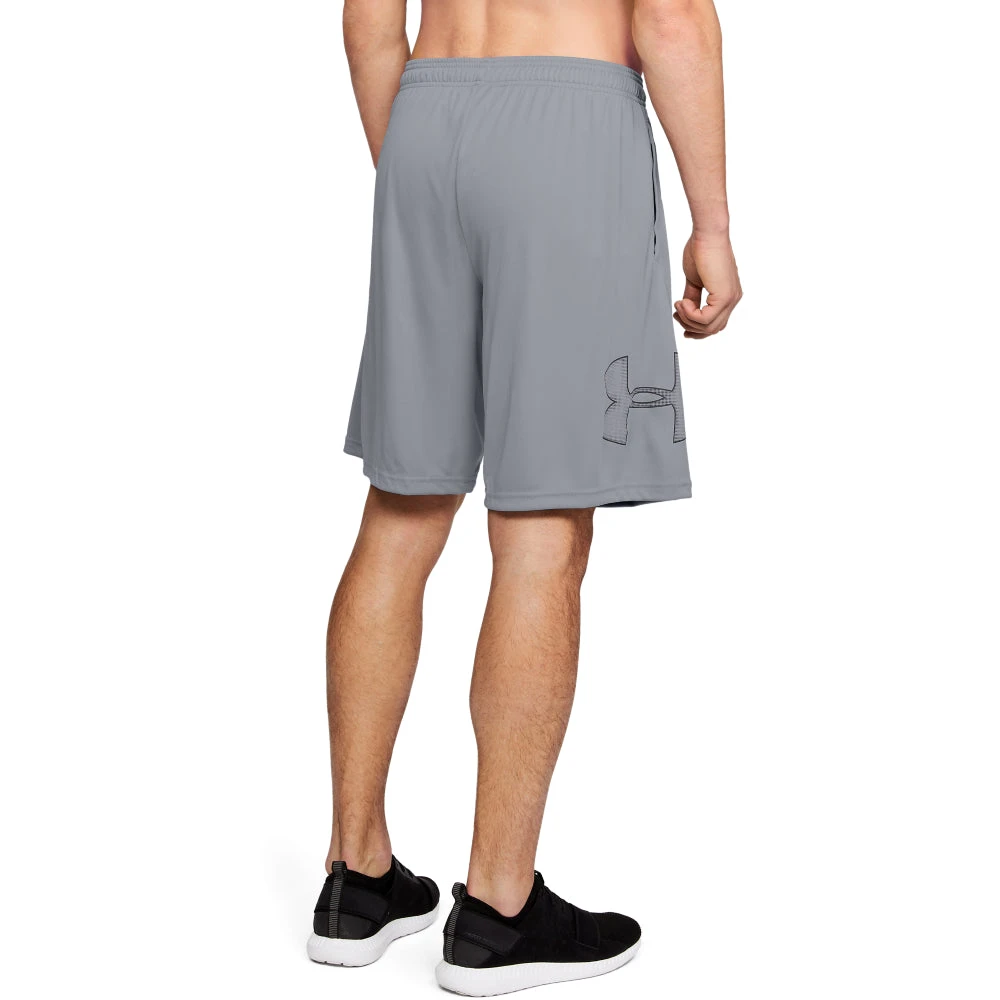 'Under Armour' Men's Tech Graphic Shorts - Steel 'Under Armour' Men's Tech Graphic Shorts - Steel -Outdoor Clothing Store s7.V5 1306443