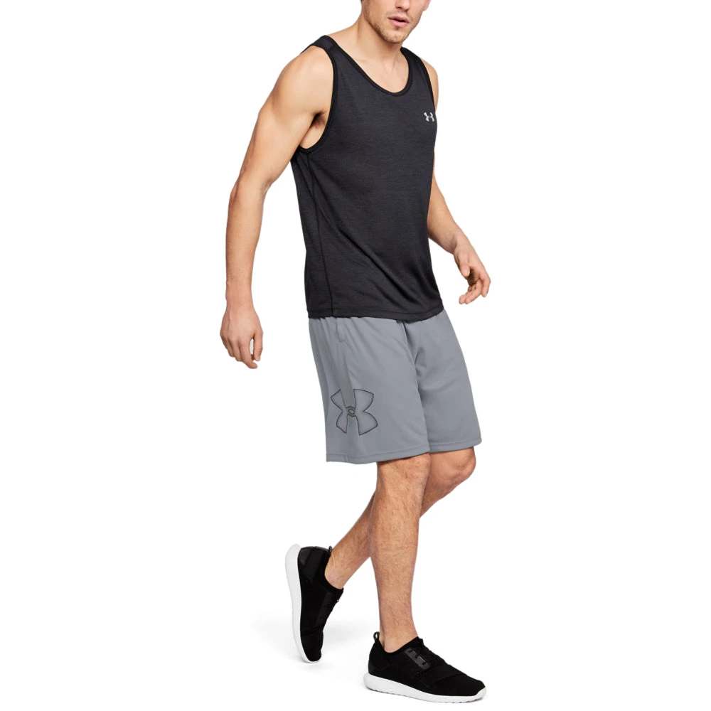 'Under Armour' Men's Tech Graphic Shorts - Steel 'Under Armour' Men's Tech Graphic Shorts - Steel -Outdoor Clothing Store s7.V5 1306443
