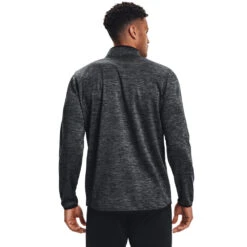 'Under Armour' Men's 1/2 Zip Fleece - Black / Black -Outdoor Clothing Store s7.V5 1357145 002 BC 1024x1024@2x