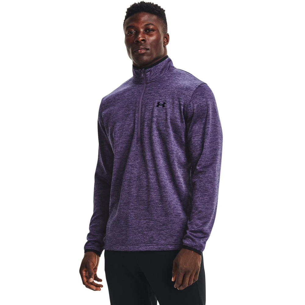 'Under Armour' Men's 1/2 Zip Fleece - Twilight Purple / Black 'Under Armour' Men's 1/2 Zip Fleece - Twilight Purple / Black -Outdoor Clothing Store s7.V5 1357145