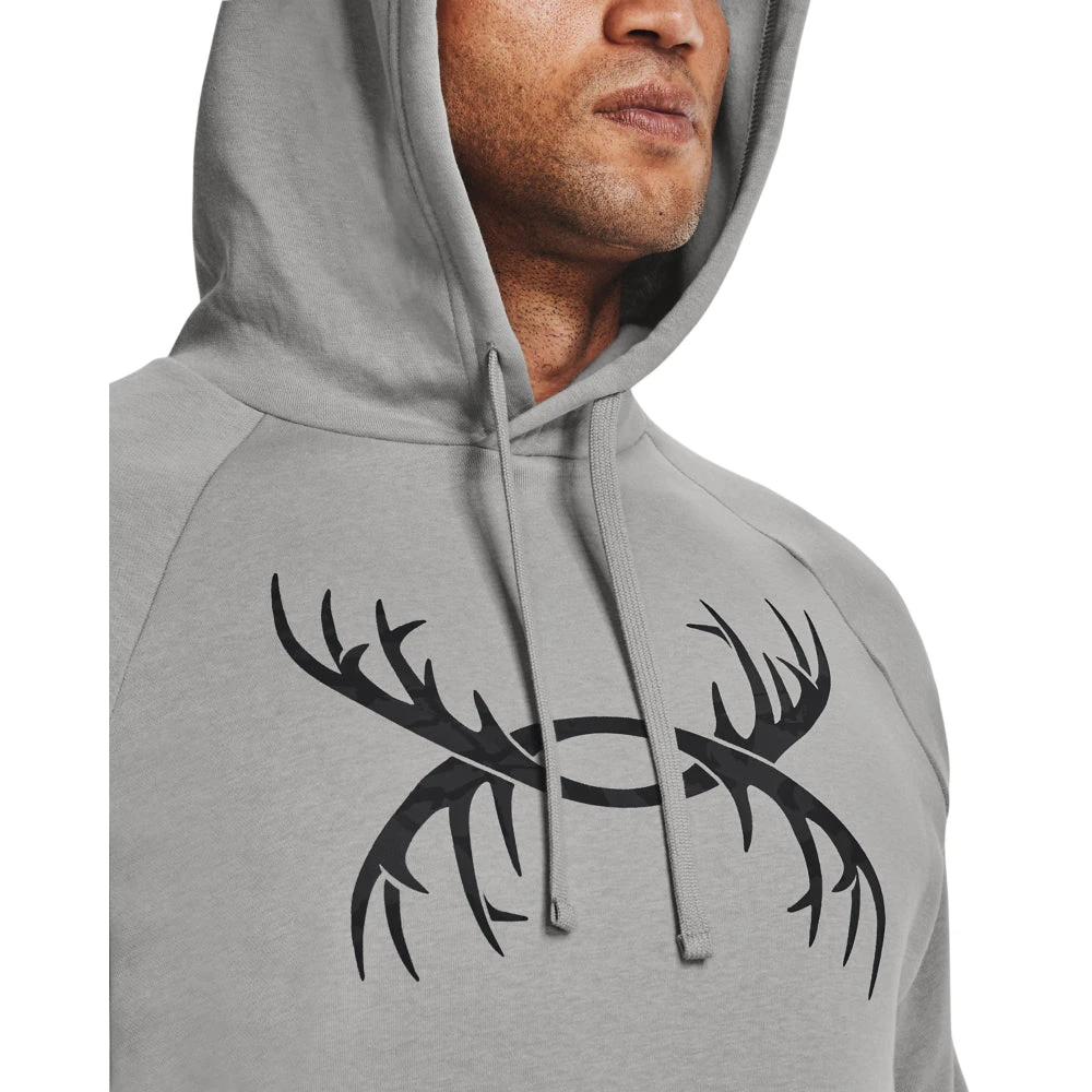 'Under Armour' Men's Rival Fleece Antler Hoodie - Tin 'Under Armour' Men's Rival Fleece Antler Hoodie - Tin -Outdoor Clothing Store s7.V5 1365679