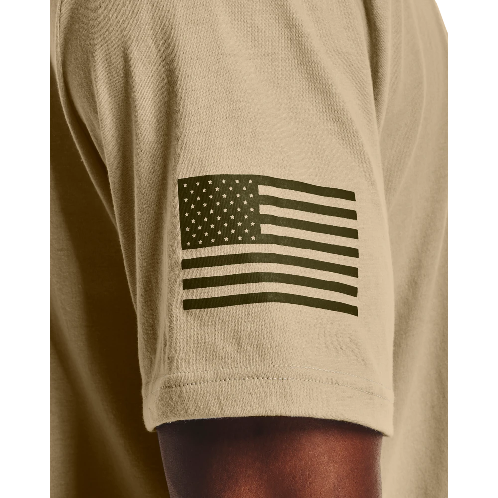 'Under Armour' Men's New Freedom Spine T-Shirt - Desert Sand 'Under Armour' Men's New Freedom Spine T-Shirt - Desert Sand -Outdoor Clothing Store s7.V5 1370821