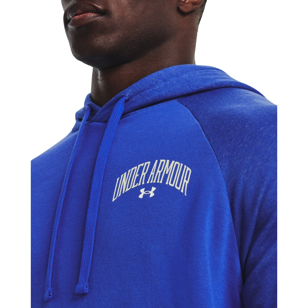 'Under Armour' Men's Rival Fleece Wordmark Colorblock Hoodie - Versa Blue 'Under Armour' Men's Rival Fleece Wordmark Colorblock Hoodie - Versa Blue -Outdoor Clothing Store s7.V5 1373363