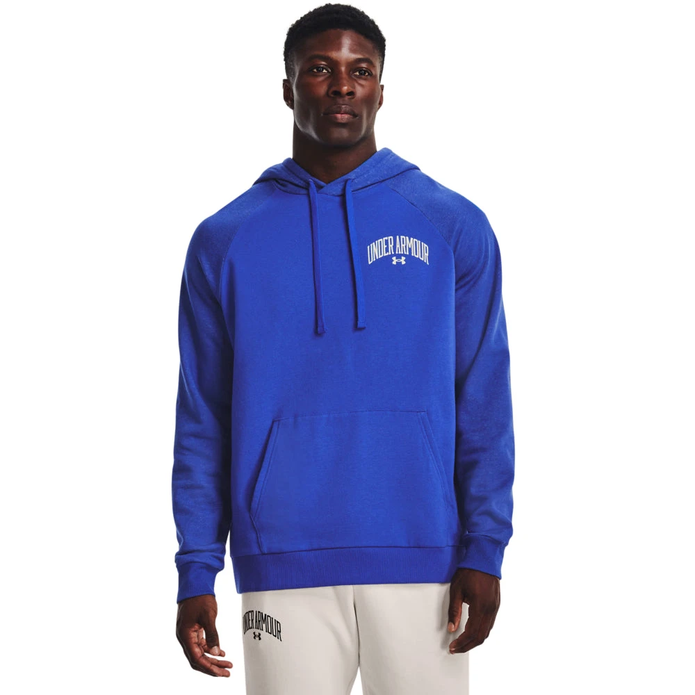 'Under Armour' Men's Rival Fleece Wordmark Colorblock Hoodie - Versa Blue 'Under Armour' Men's Rival Fleece Wordmark Colorblock Hoodie - Versa Blue -Outdoor Clothing Store s7.V5 1373363