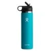 'Hydro Flask' 24 Oz. Wide Mouth W/Flex Straw Lid - Laguna -Outdoor Clothing Store w24bsw laguna 1024x1024@2x